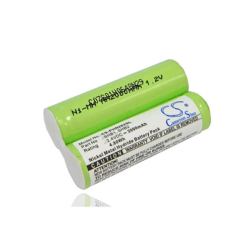 vhbw Batterie compatible avec Philips Norelco 968RX, 985RX, HQ3805, HQ3825, HQ3845 rasoir tondeuse électrique (2000mAh, 2,4V, NiMH)