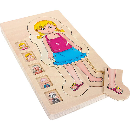 Small Foot Puzzle "Anatomie fille" en bois