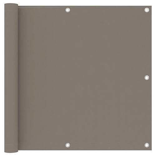 vidaXL Écran de balcon Taupe 90x400 cm Tissu Oxford