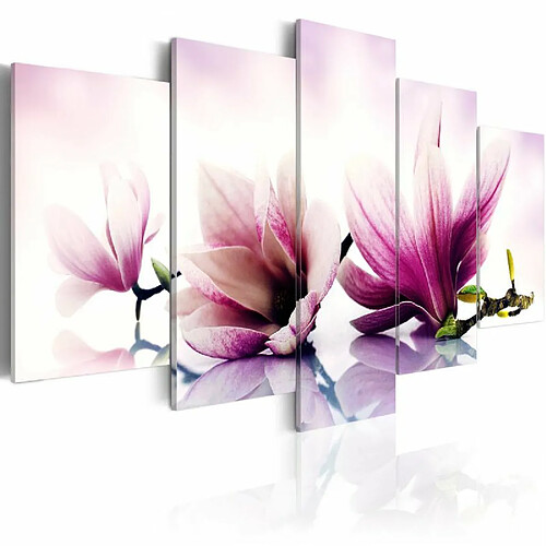 Paris Prix Tableau Imprimé Fleurs Roses Magnolias 100 x 200 cm