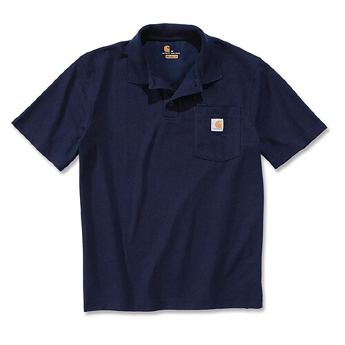 Polo WORKWEAR POCKET taille XS navy - CARHARTT - S1K570NVYXS