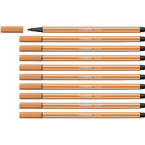 STABILO Stylo feutre Pen 68, ocre foncé ()