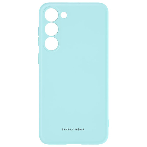 Coque pour Samsung S23 Silicone Mat Doux au toucher Roar Space bleu ciel