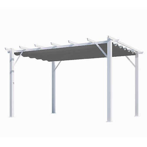 Pergola aluminium 12 m2 blanc - per 4030 wg - HABRITA