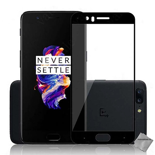 Htdmobiles Film de protection vitre verre trempe incurve integral pour OnePlus 5 - NOIR