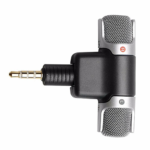 Cfsyls Mini microphone portable Jack 3,5 mm Microphone à pince Lavalier