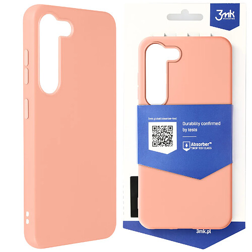 Coque pour Samsung S23 Souple Mat Anti-Chutes 1.25m 3mk Matt Case rose