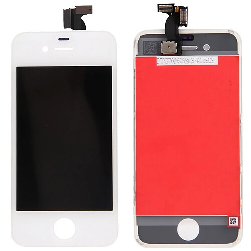 Wewoo Pour iPhone 4 LCD + blanc Frame + Touch Pad Digitizer Assemblée pièce détachée 3 en 1