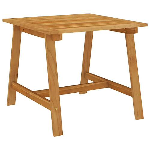 vidaXL Table à manger de jardin 88x88x74 cm Bois d'acacia massif