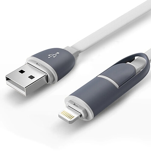 Karylax Câble de Charge Lightning vers USB couleur Blanc pour Apple iPhone 7, iPhone 7 Plus, iPhone 8, iPhone X