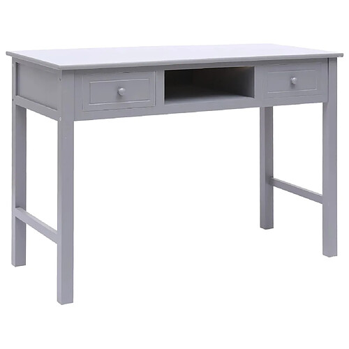 vidaXL Bureau Gris 110 x 45 x 76 cm Bois