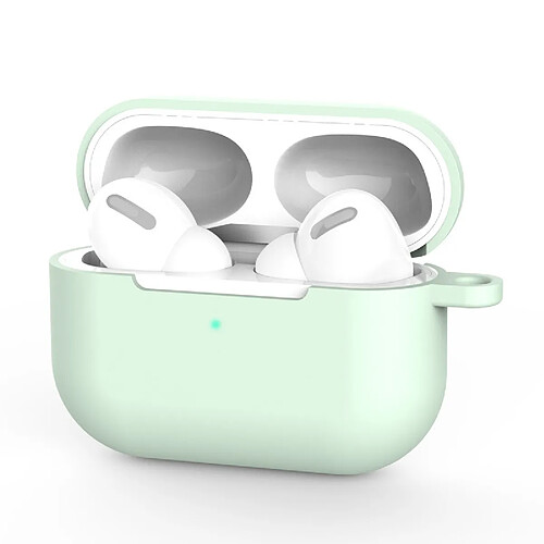 Wewoo Coque Pour AirPods Pro 3 Housse de protection en silicone écouteurs sans fil avec trou lanière vert