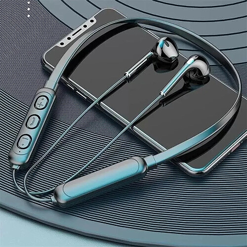 GUPBOO Nouveau Style suspendu sport sans fil Bluetooth casque casque binaural Mini casque de course suspendus musique bouchons d'oreille