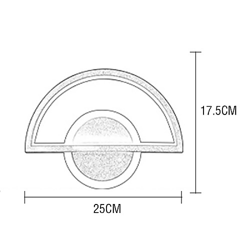 Universal Applique LED 16 W Chevet Chambre Salon Applique Couloir Allée Lumière (lumière chaude)