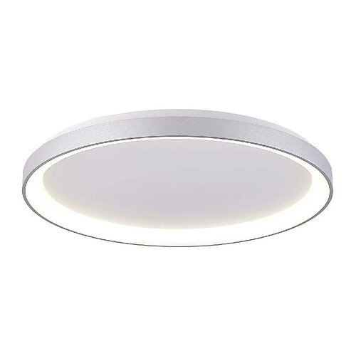 Moderne Rond LED CCT Plafonnier 42W 3000K 4000K Plafonnier Applique Cuisine Couloir Bureau Entrée 230V 58cm COLEUR ARGENT