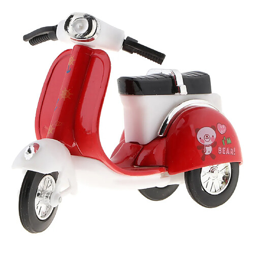 Échelle 1:18 Mini Alliage Pull Back Moto Véhicules Voiture Jouets Cadeaux Rouge