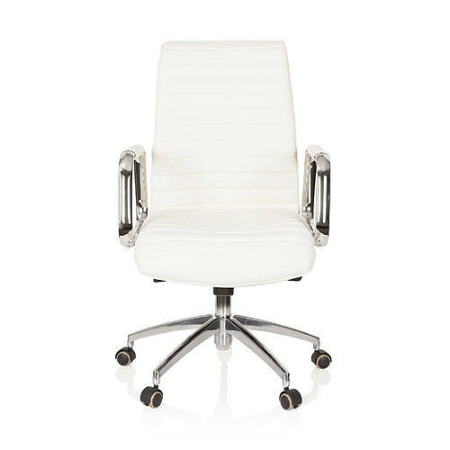 Siège de bureau / Fauteuil de direction ASPERA 10, cuir Nappa ivoire hjh OFFICE