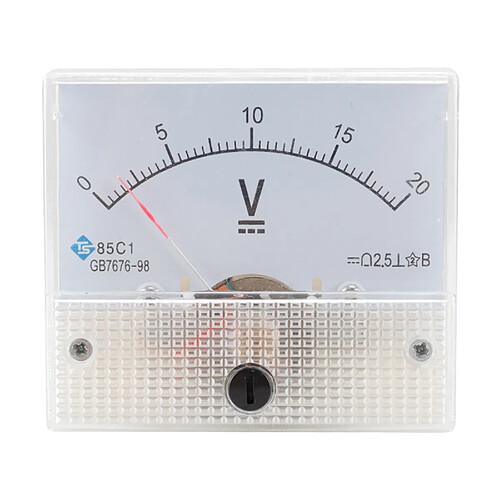 85C1 Voltmètre De Panneau Analogique Voltmètre DC Volt Voltmètre Jauge DC 0-100V