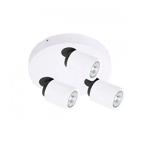 Luminaire Center Spot moderne Lucien blanc 3 ampoules