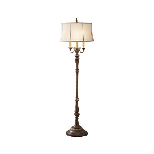 Elstead Lighting Lampadaire Gibson Acier Crépitement de Cambridge