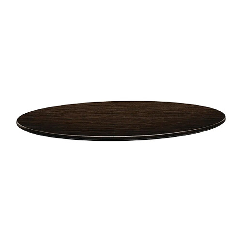 Plateau de Table Rond 70cm Wengé - Topalit