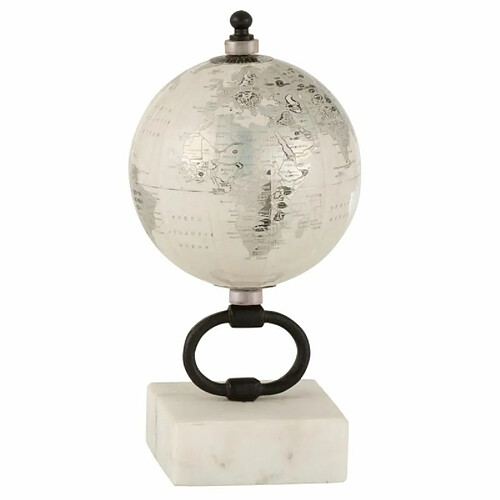 Paris Prix Globe sur Pied Marbre Marbe 20cm Blanc & Noir