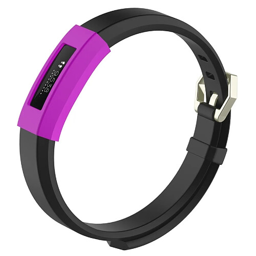 Wewoo Protection écran Dispositif portable intelligentétui de en silicone de montre de couleur solide pour FITBIT Alta / HR violet