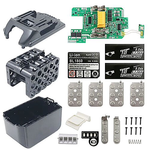 Ensemble de boîtiers de circuits imprimés pour batteries au lithium pour MAKITA 18V 9Ah Li-ion Battery