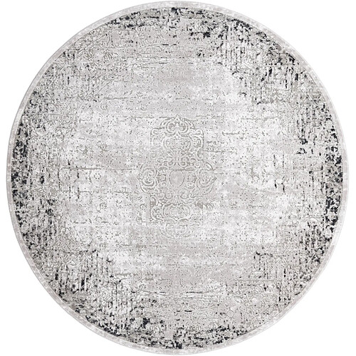 Hadorn Tapis 160x160 gris Davos Elegance