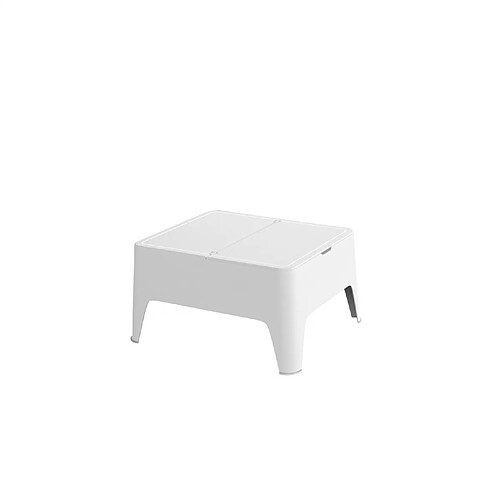 Concept Usine Table d'appoint blanche ALASKA