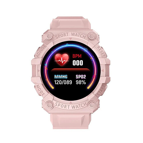 Yonis Montre Sport Connectée Rose Suivi Cardiaque