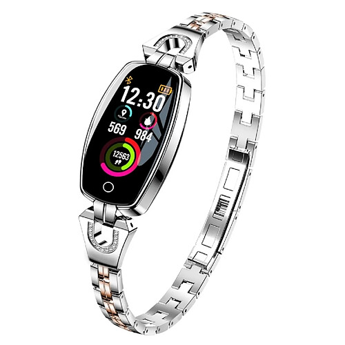 Wewoo Montre connectée Smartwatch 0,96 pouce TFT Mode Écran Couleur Intelligente IP67 Imperméable, Rappel de Message Soutien / Moniteur Fréquence Cardiaque / Surveillance la pression artérielle / veille du sommeil / Sport multiple (Argent)