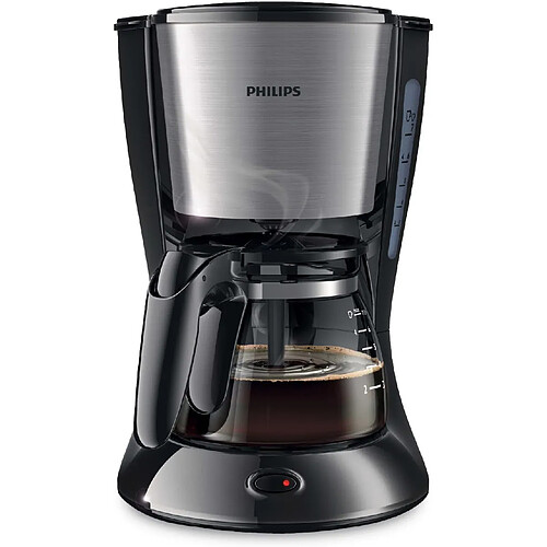 Philips cafetière électrique de 0,6L 600W noir gris