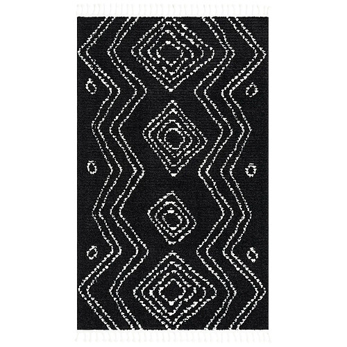 Hadorn Tapis shaggy 305x240 noir Frauenfeld Vaiana