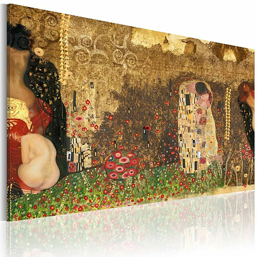 Paris Prix Tableau Imprimé Gustav Klimt Inspiration 80 x 120 cm