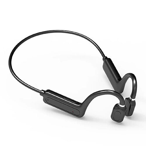 Universal Écouteurs à conduction osseuse 5.0 Écouteurs Bluetooth sans fil Écouteurs stéréo Écouteurs sportifs extérieurs avec microphone(Le noir)