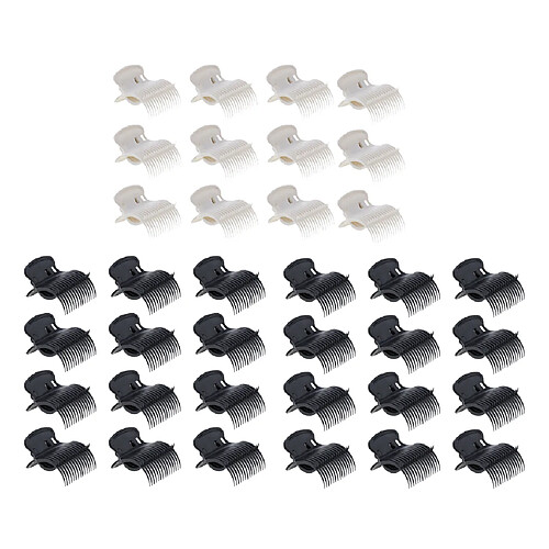 36Pcs En Plastique Hot Roller Super Clips Pinces De Griffe De Bigoudi Pour Femmes