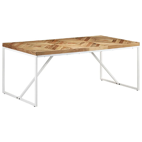 vidaXL Table à manger 180x90x76 cm Bois massif d'acacia et de manguier