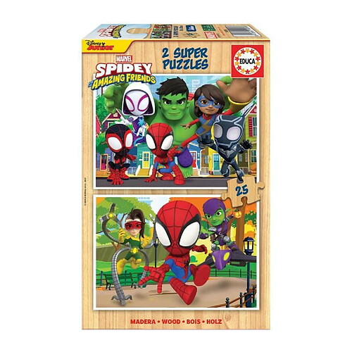 Educa Borras EDUCA - Puzzle - 2x25 Spidey + Amazing Friends