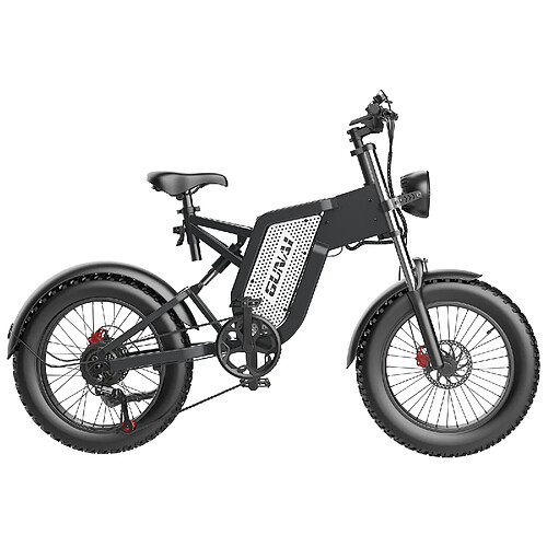 Vélo électrique 20" GUNAI MX25 - 1000W - Vmax 45 km/h - Autonomie jusqu'à 50 km - Noir