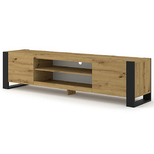 Bestmobilier Pedro - meuble tv - 188 cm