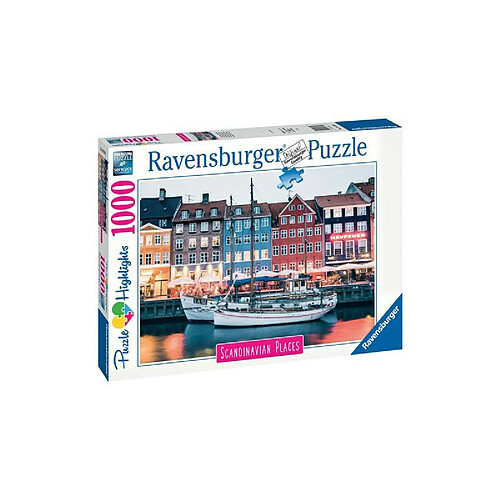 Puzzle 1000 pièces Ravensburger Copenhague Danemark