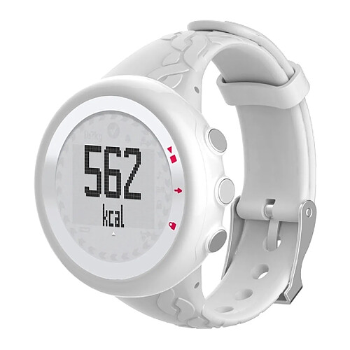 Wewoo Bracelet pour montre connectée Dragonne de remplacement femme en silicone SUUNTO M1 / M2 / M4 / M5 Blanc