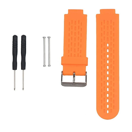 Wewoo Bracelet pour montre connectée Dragonne Sport en silicone Garmin Approach S2 / S4 Orange