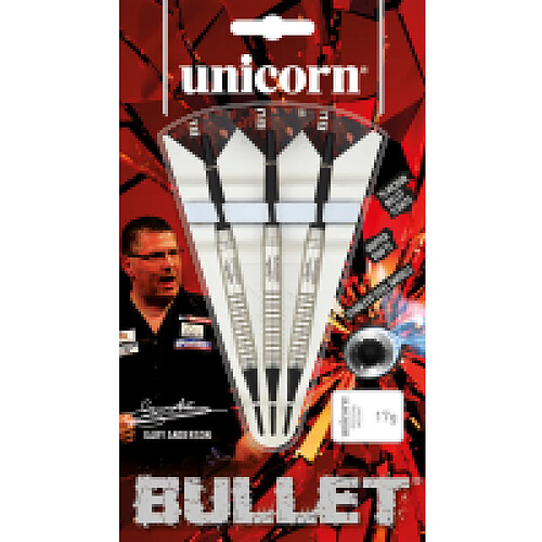 Unicorn Fléchettes Bullet Gary Anderson pointe nylon