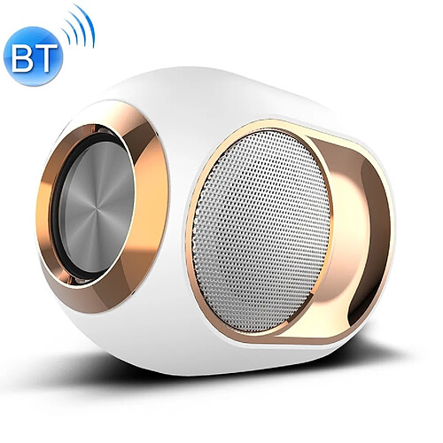 Wewoo Enceinte Bluetooth étanche Haut-parleur sans fil d'extérieur X6 TWS Bassprend en charge la carte mains libres / USB / AUX / TF blanc