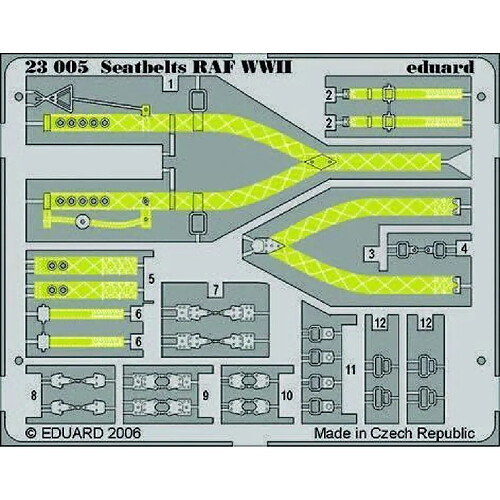 Seatbelts RAF WWII 1/24 - 1:24e - Eduard Accessories