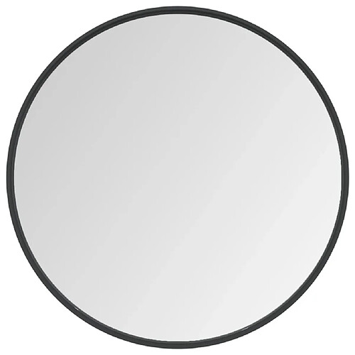 Maison Chic Miroir mural | Miroir Décoration pour Maison Salle de Bain Noir 60 cm -GKD17790