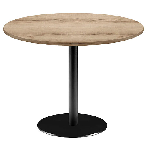 Restootab Table Ø120cm - modèle Rome chêne delano