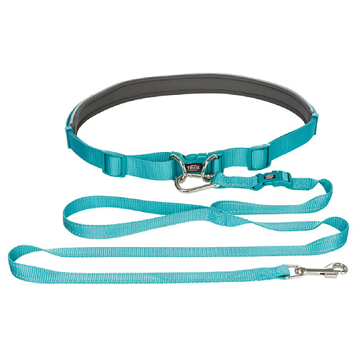 TRIXIE Ceinture de taille avec laisse S/M Bleu